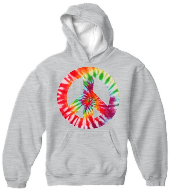 Tie Dye Peace Sign Hoodie