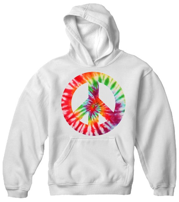 Tie Dye Peace Sign Hoodie