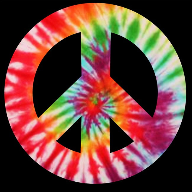 Tie Dye Peace Sign Hoodie