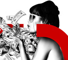 Tits Clothing - "Gettin' Paper" Mens T-shirt