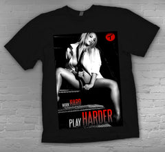Tits Shirts - Work Hard, Play Harder Mens T-shirt
