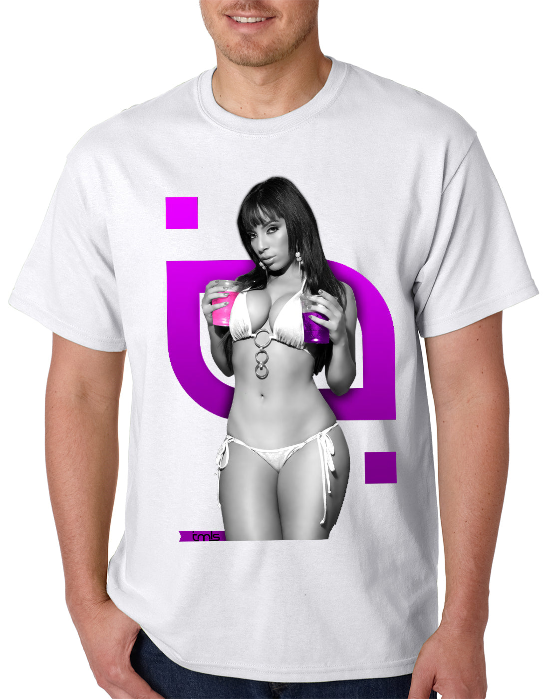Tits T-shirt - "Double Fistin" Mens T-shirt