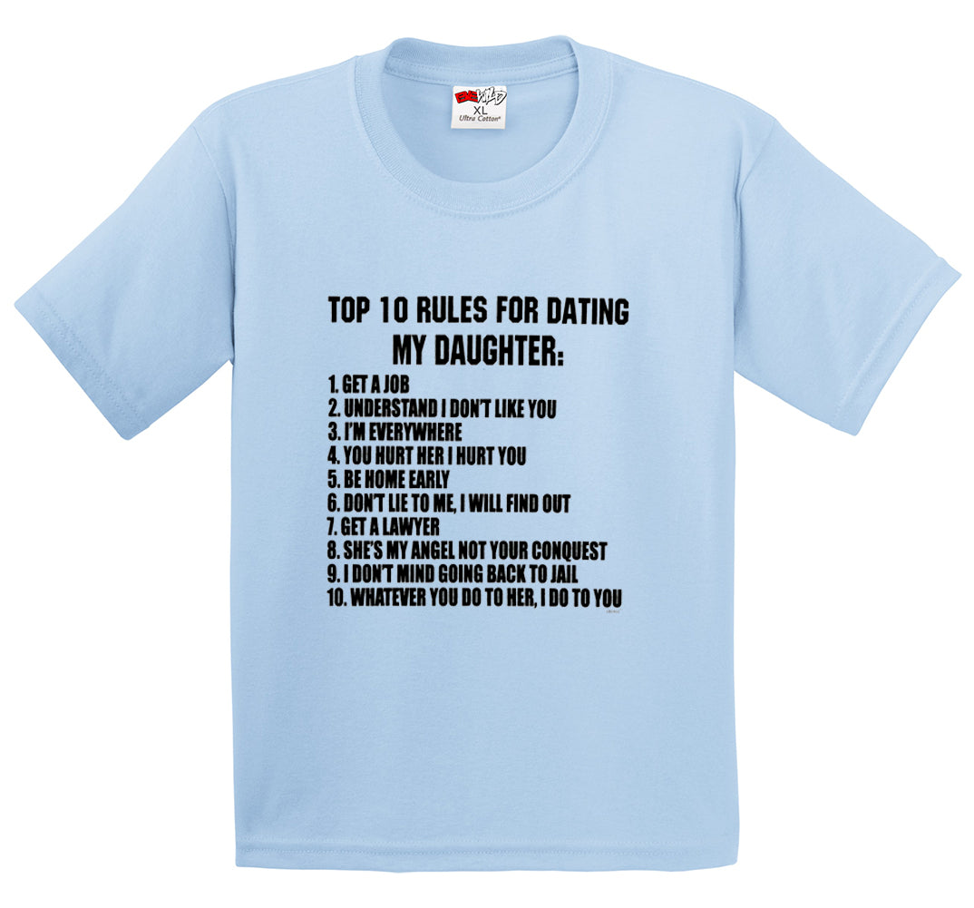 Top 10 Rules For Dating My Daughter Men's T-Shirt