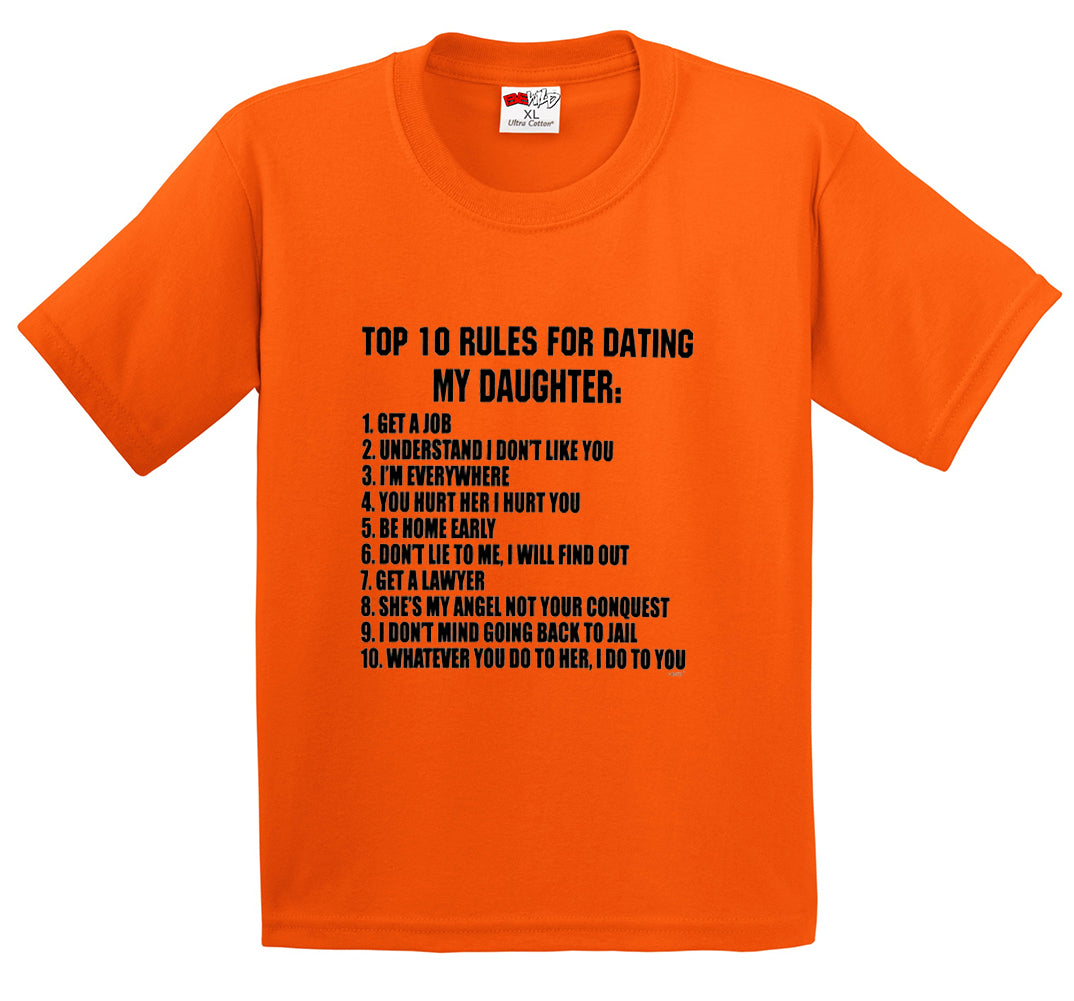Top 10 Rules For Dating My Daughter Men's T-Shirt
