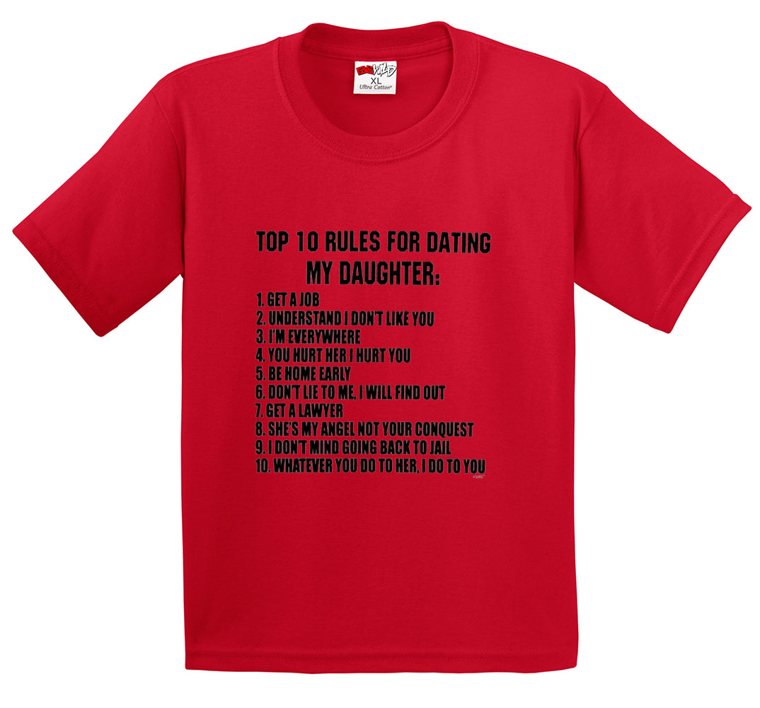 Top 10 Rules For Dating My Daughter Men's T-Shirt