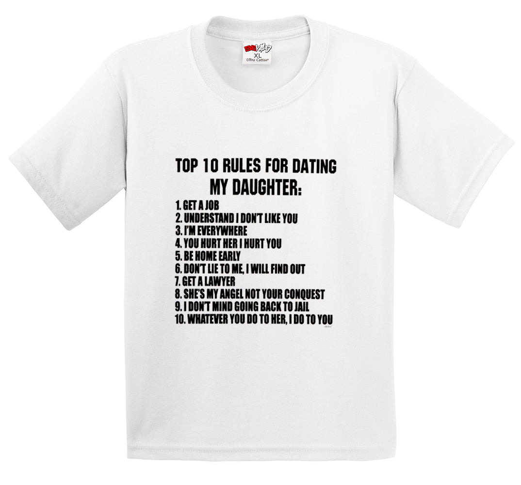 Top 10 Rules For Dating My Daughter Men's T-Shirt