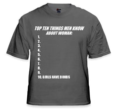 Top 10 Things Men Know About Women T-Shirt