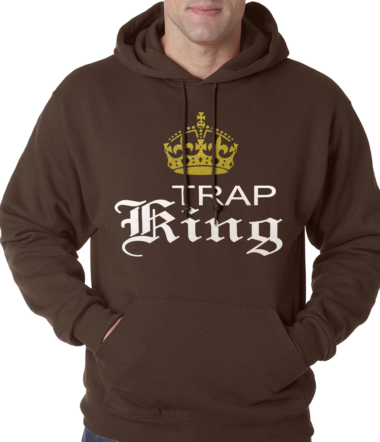 Trap King Golden Crown Adult Hoodie