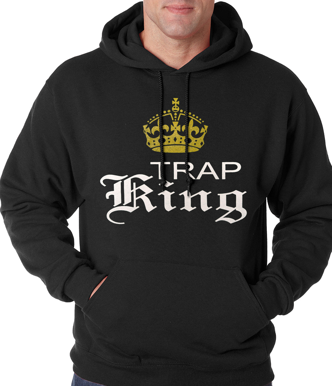 Trap King Golden Crown Adult Hoodie