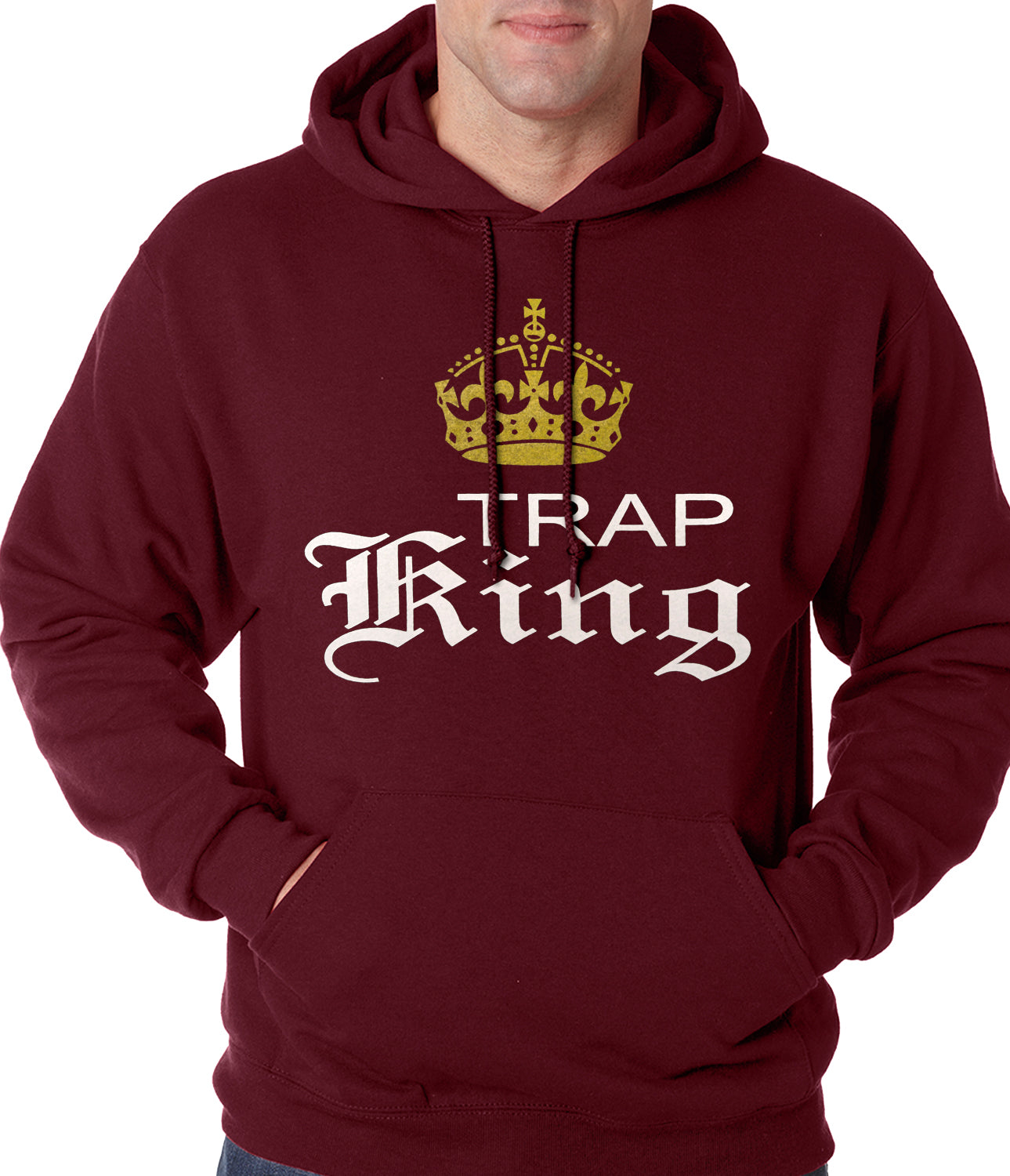 Trap King Golden Crown Adult Hoodie