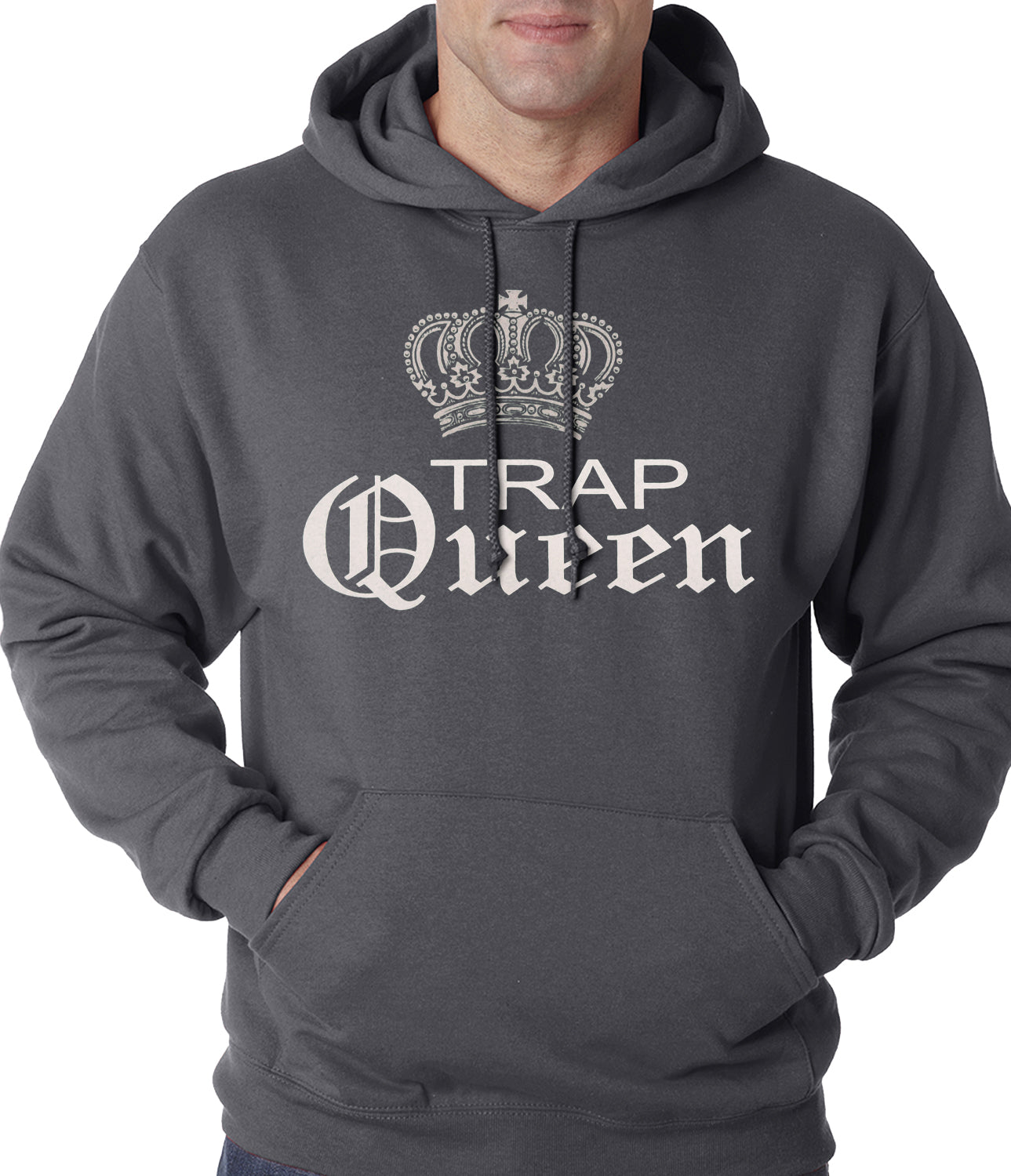 Trap Queen Silver Crown Adult Hoodie