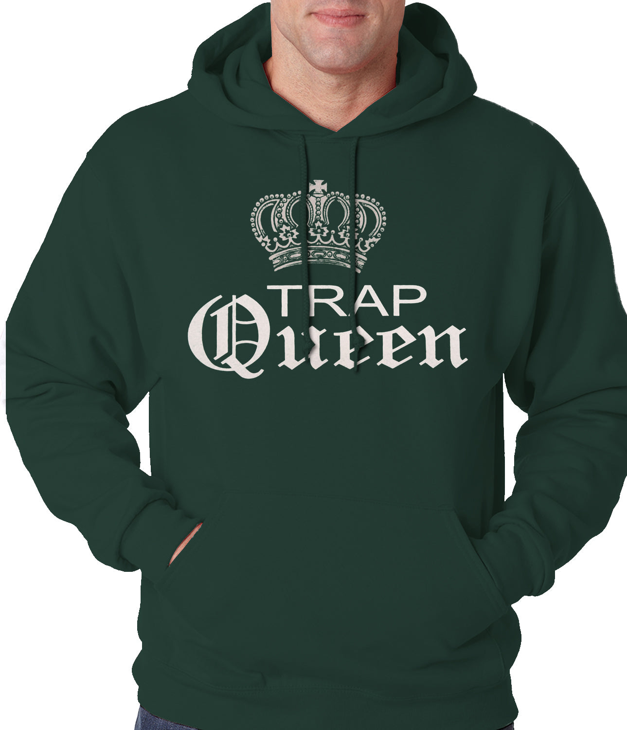 Trap Queen Silver Crown Adult Hoodie