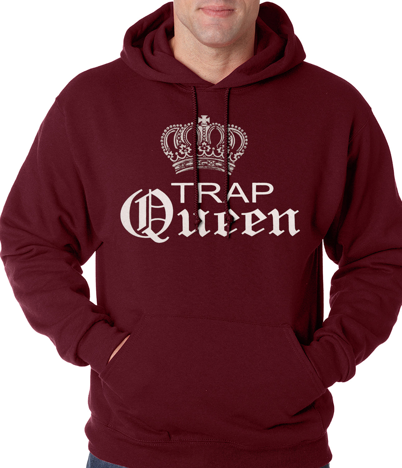 Trap Queen Silver Crown Adult Hoodie
