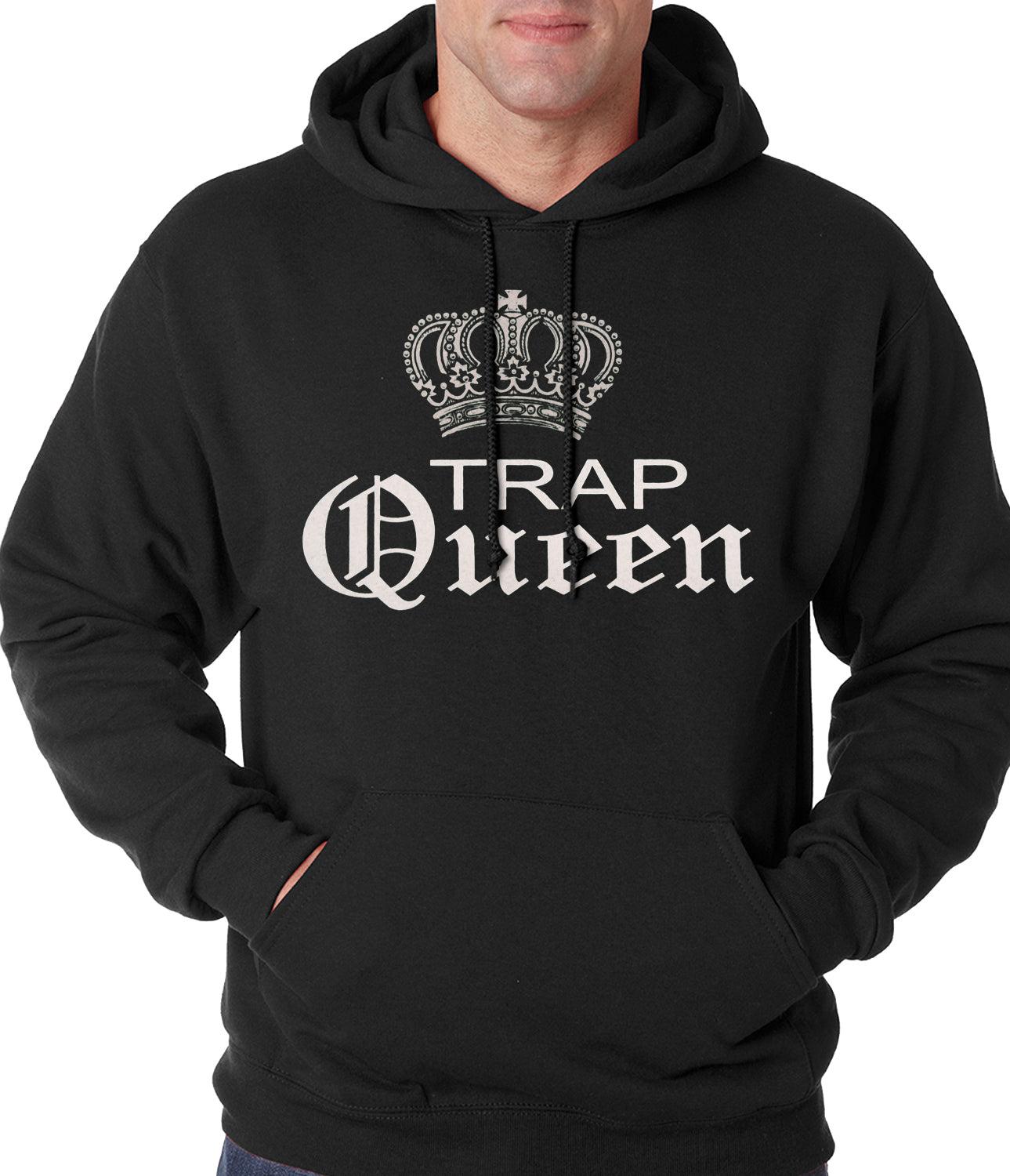 Trap Queen Silver Crown Adult Hoodie