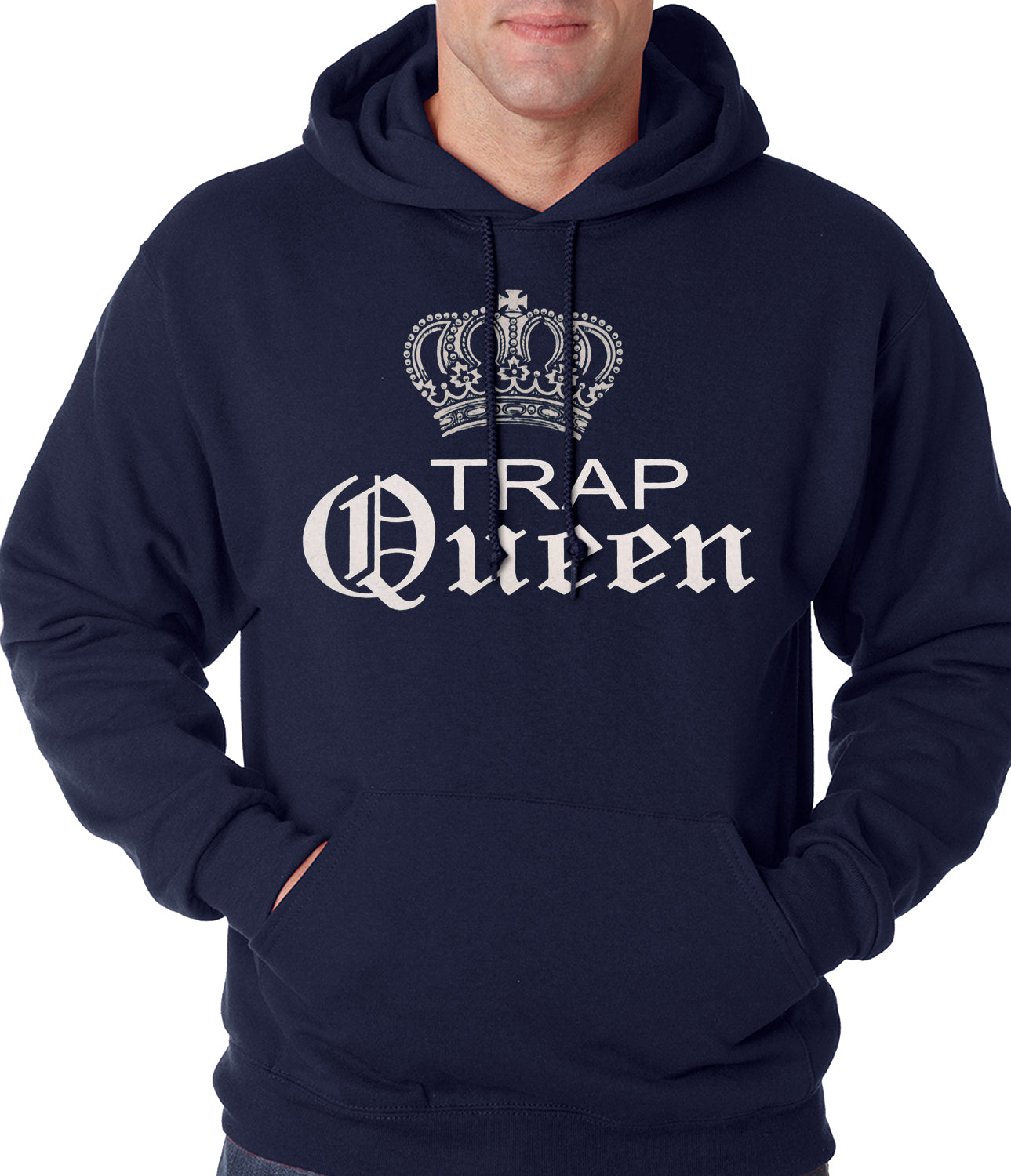 Trap Queen Silver Crown Adult Hoodie