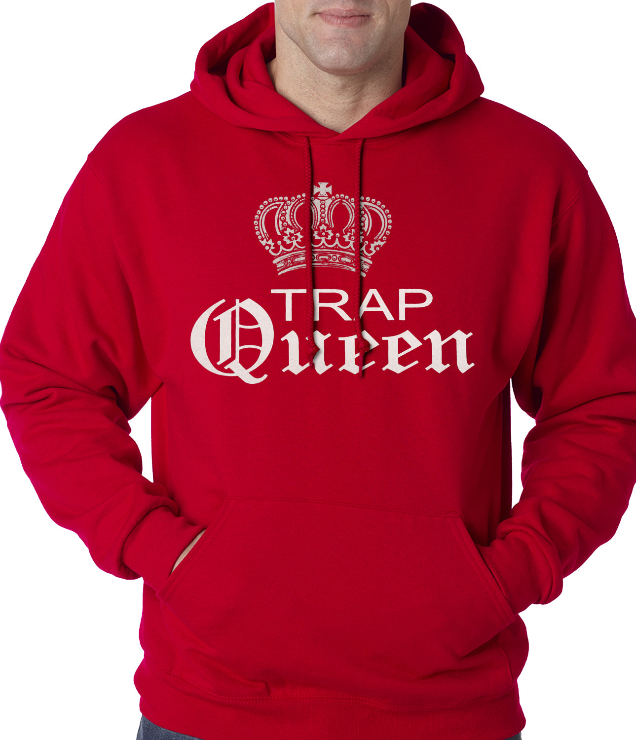 Trap Queen Silver Crown Adult Hoodie