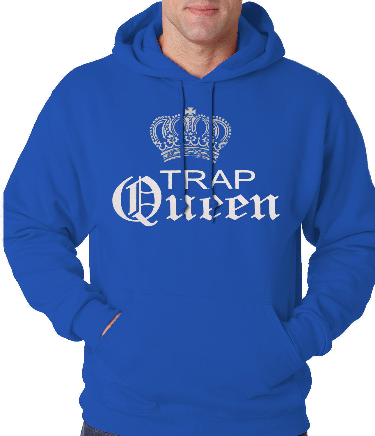 Trap Queen Silver Crown Adult Hoodie