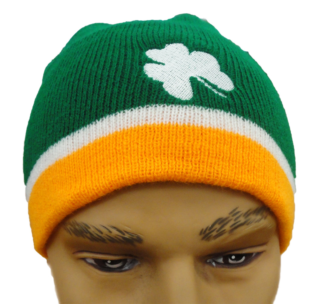 Tri Color Shamrock beanie