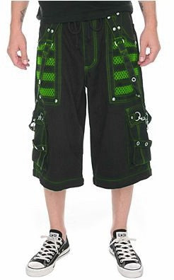 Tripp Darkstreet NYC - "Armageddon II" Bondage Pants (Black / Toxic Green)