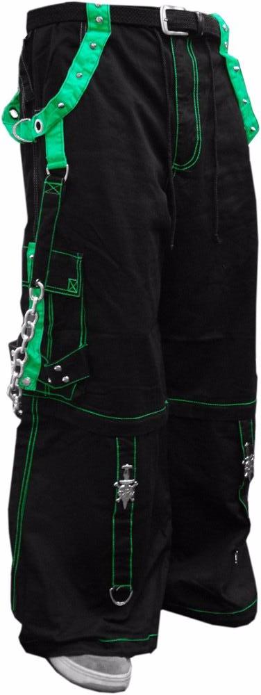 Tripp Darkstreet NYC - "Fallout" Bondage Pants (Black / Green)