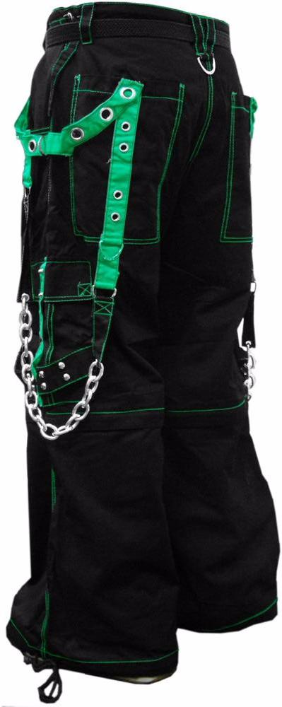 Tripp Darkstreet NYC - "Fallout" Bondage Pants (Black / Green)