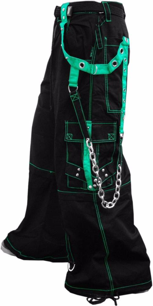 Tripp Darkstreet NYC - "Fallout" Bondage Pants (Black / Green)