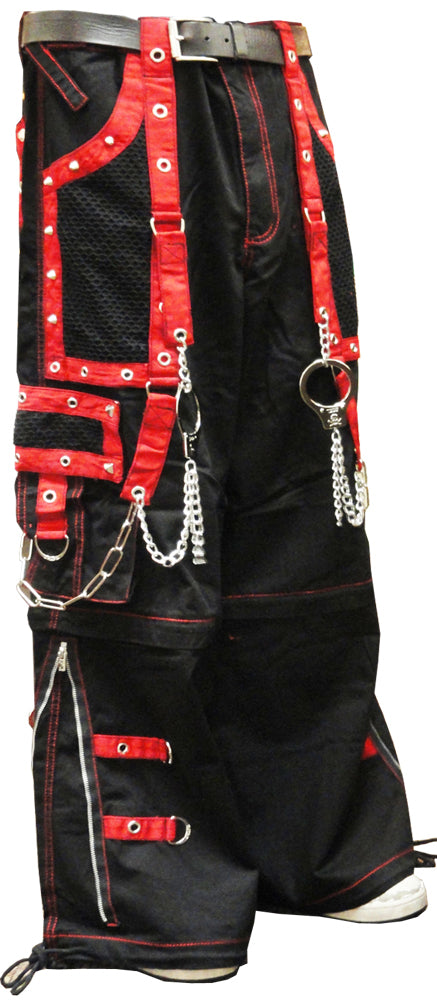 Tripp Darkstreet NYC - "New Death Row" Bondage Pants (Black/Red)