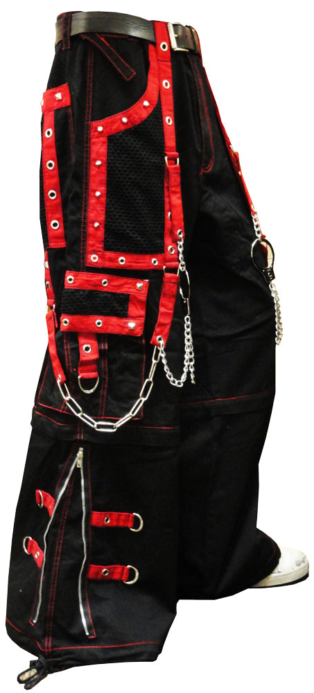 Tripp Darkstreet NYC - "New Death Row" Bondage Pants (Black/Red)