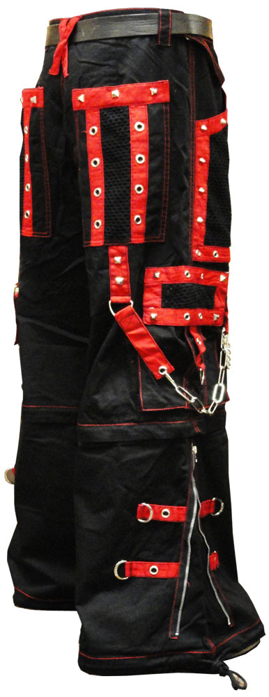 Tripp Darkstreet NYC - "New Death Row" Bondage Pants (Black/Red)
