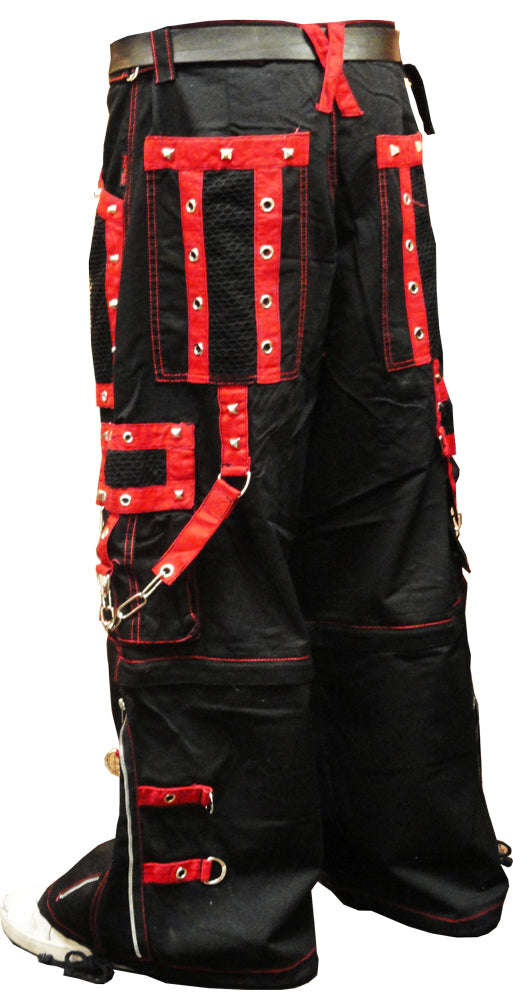 Tripp Darkstreet NYC - "New Death Row" Bondage Pants (Black/Red)