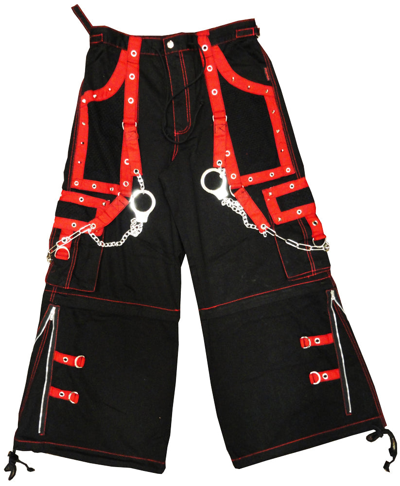 Tripp Darkstreet NYC - "New Death Row" Bondage Pants (Black/Red)
