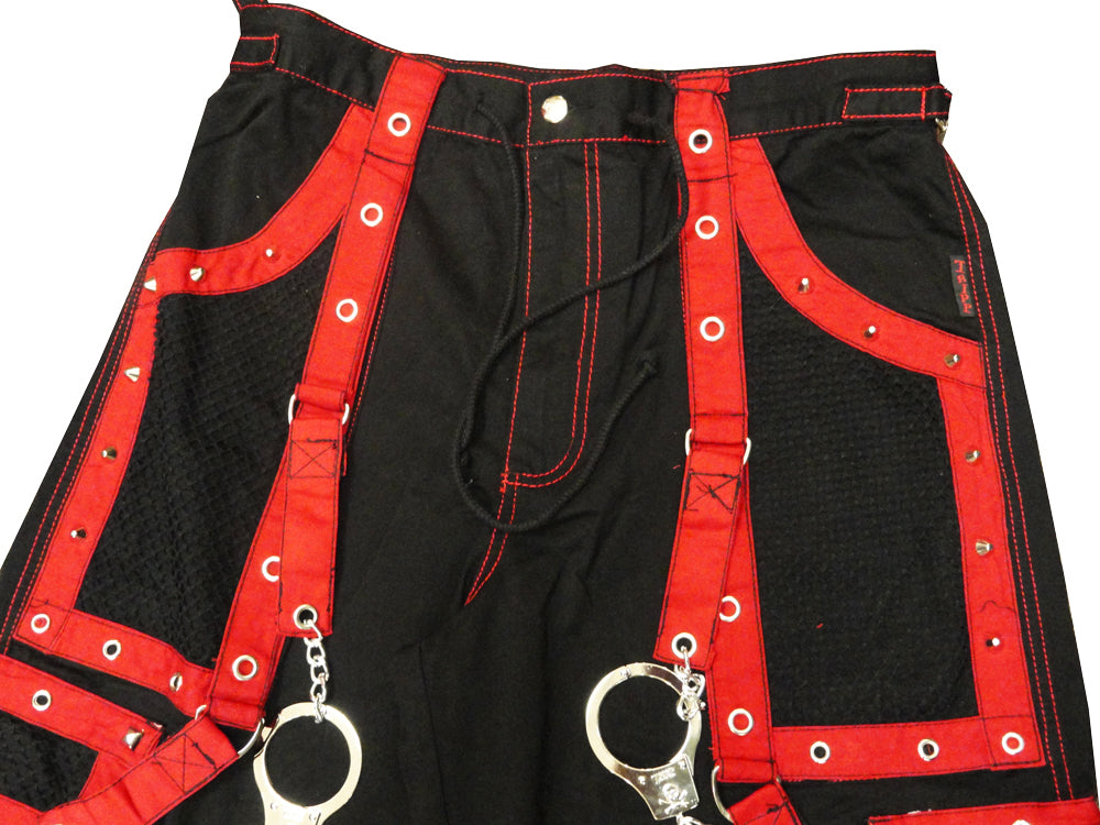 Tripp Darkstreet NYC - "New Death Row" Bondage Pants (Black/Red)