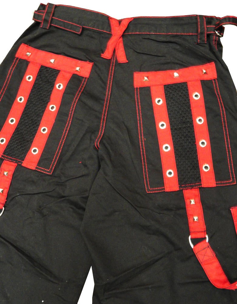 Tripp Darkstreet NYC - "New Death Row" Bondage Pants (Black/Red)