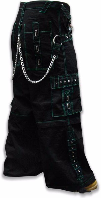Tripp NYC "Serpent" Bondage Pants (Black/Green)