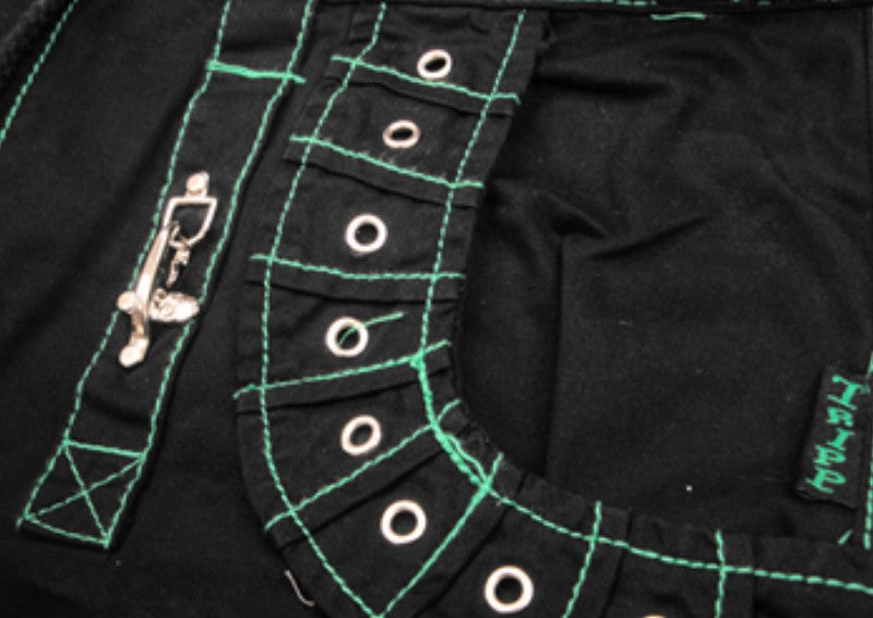 Tripp Darkstreet NYC - "Serpent" Bondage Pants (Black/Green)