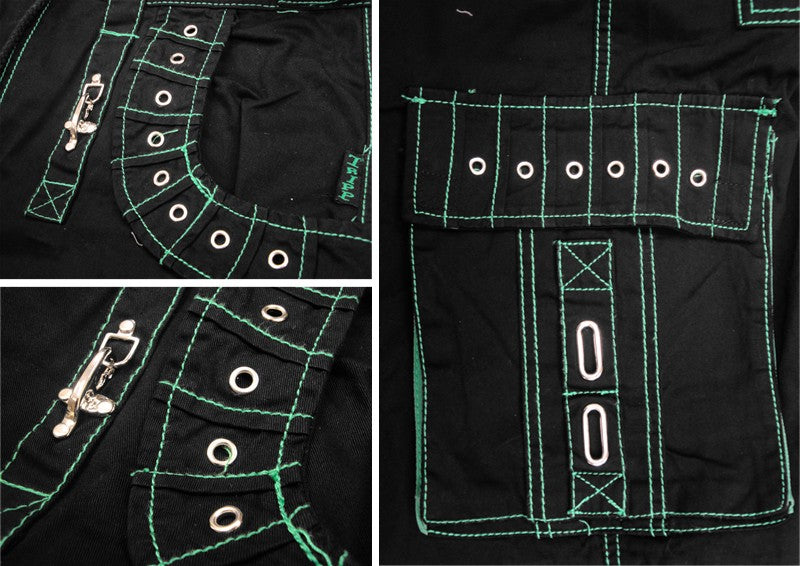 Tripp Darkstreet NYC - "Serpent" Bondage Pants (Black/Green)