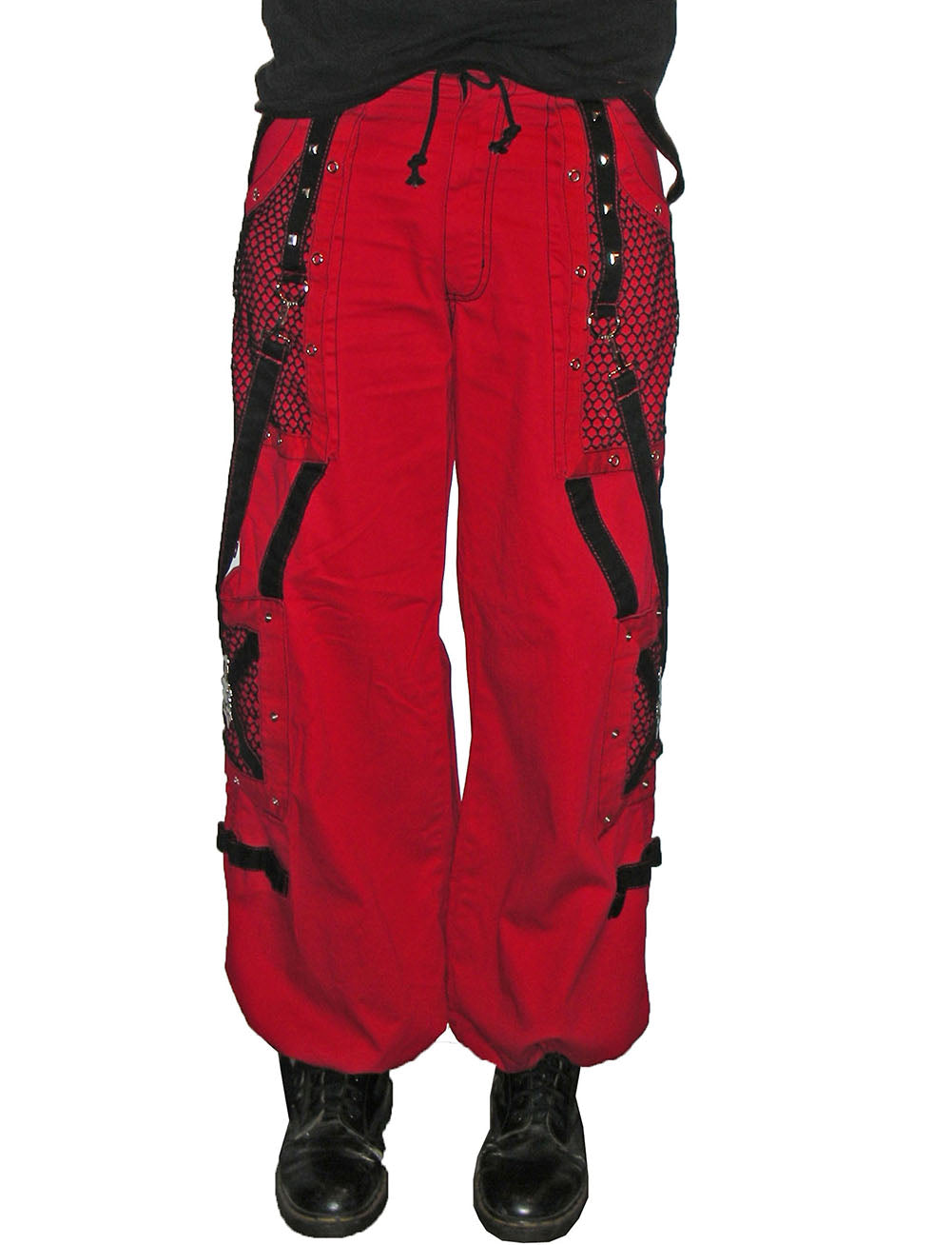 Tripp Darkstreet NYC - "Symbol" Bondage Pants (Red & Black)