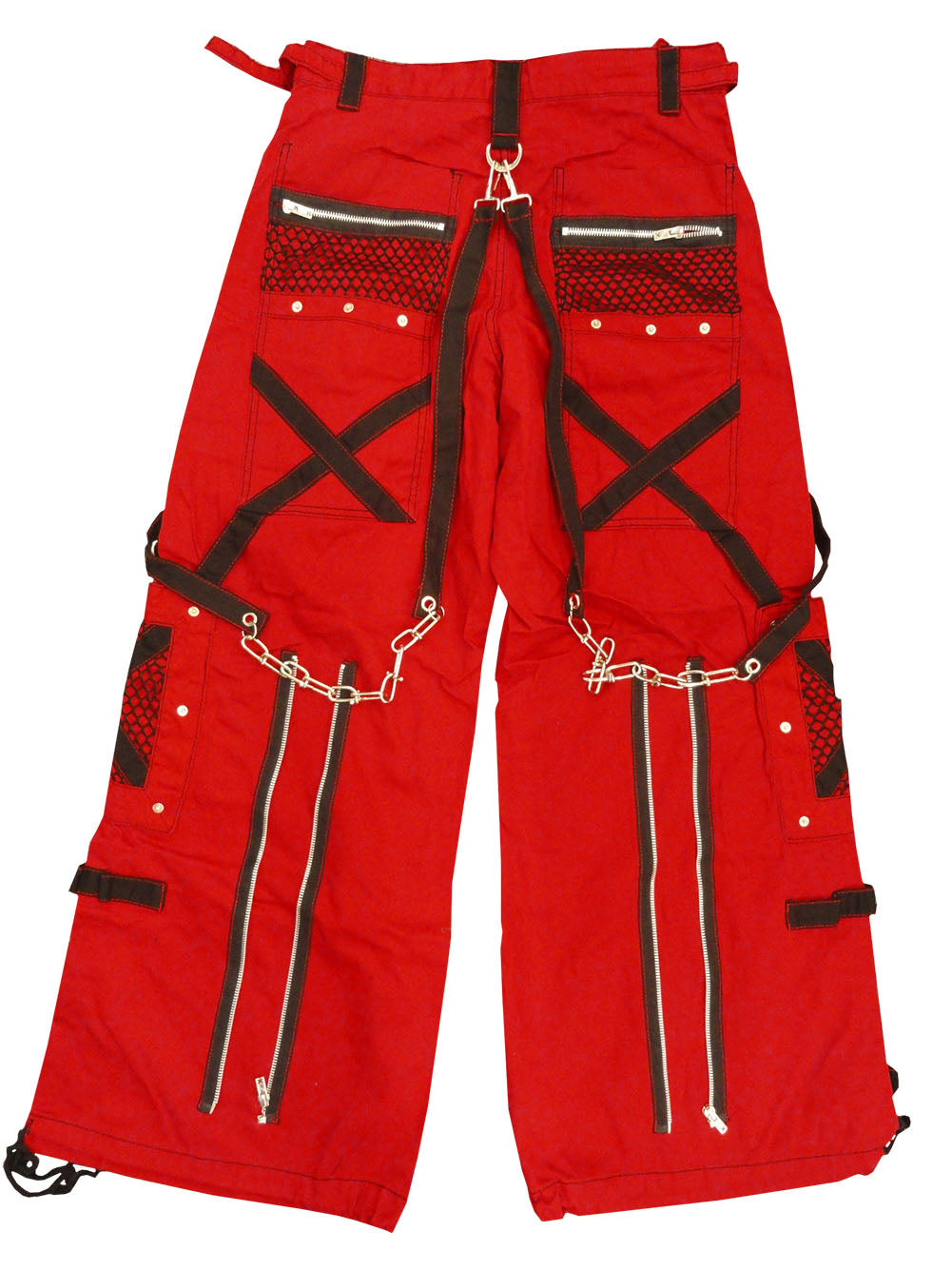 Tripp Darkstreet NYC - "Symbol" Bondage Pants (Red & Black)