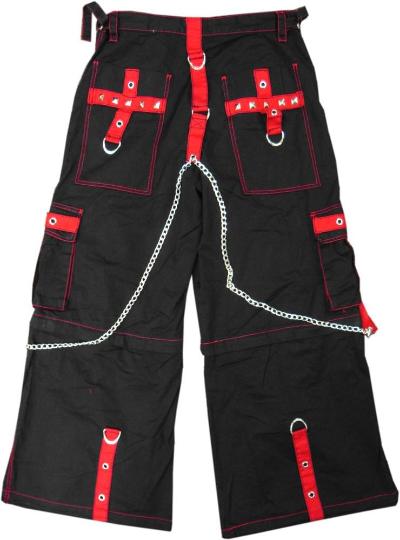 Tripp NYC "The Hands of Time" Bondage Pants (Black/Red)