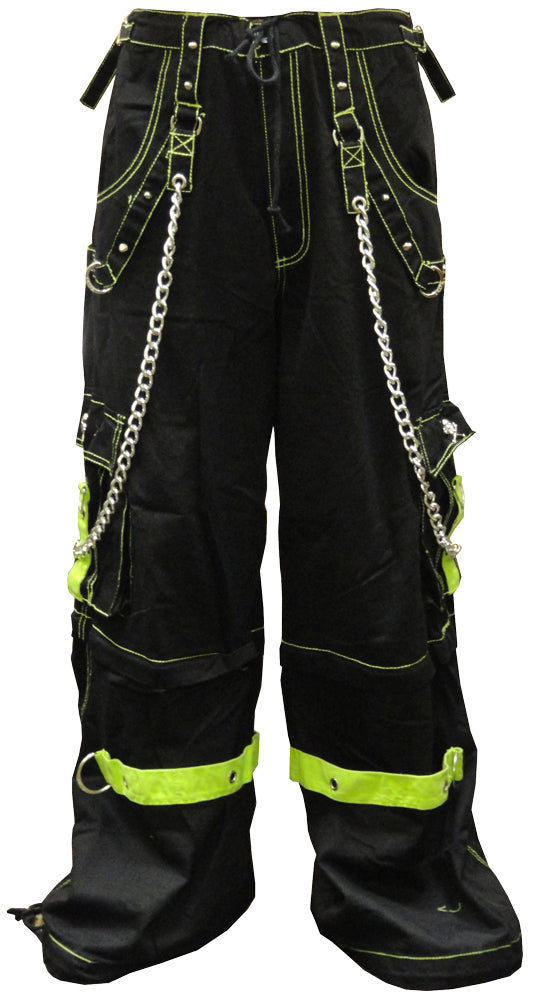 Tripp Darkstreet NYC - "Toxic Avenger" Bondage Pants (Black/Neon Green)