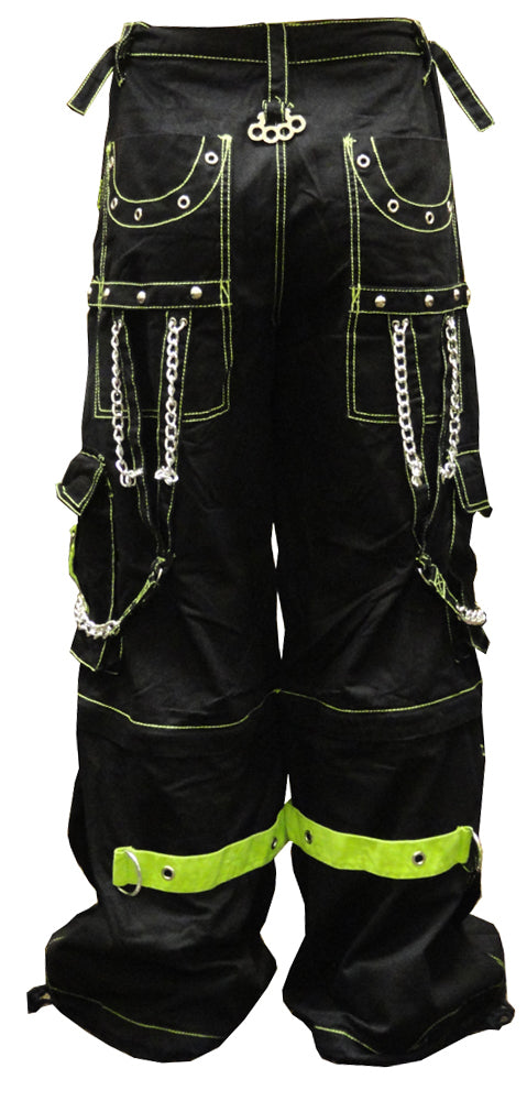 Tripp Darkstreet NYC - "Toxic Avenger" Bondage Pants (Black/Neon Green)