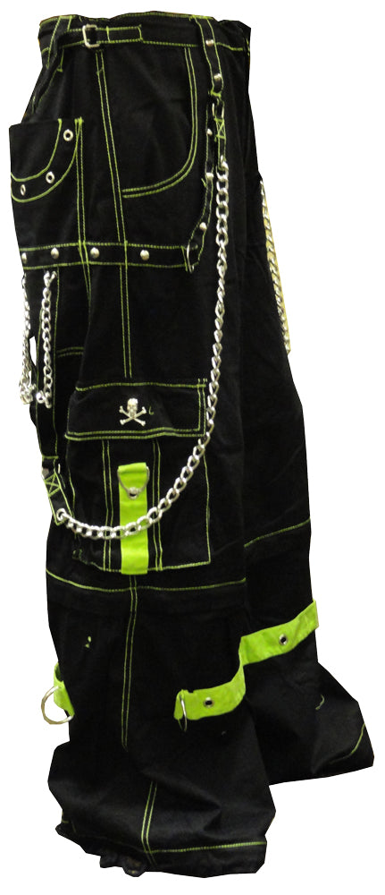 Tripp Darkstreet NYC - "Toxic Avenger" Bondage Pants (Black/Neon Green)