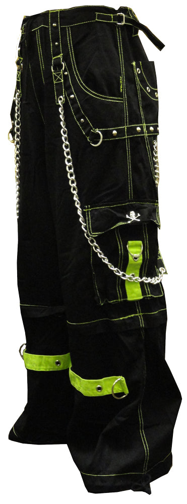 Tripp Darkstreet NYC - "Toxic Avenger" Bondage Pants (Black/Neon Green)