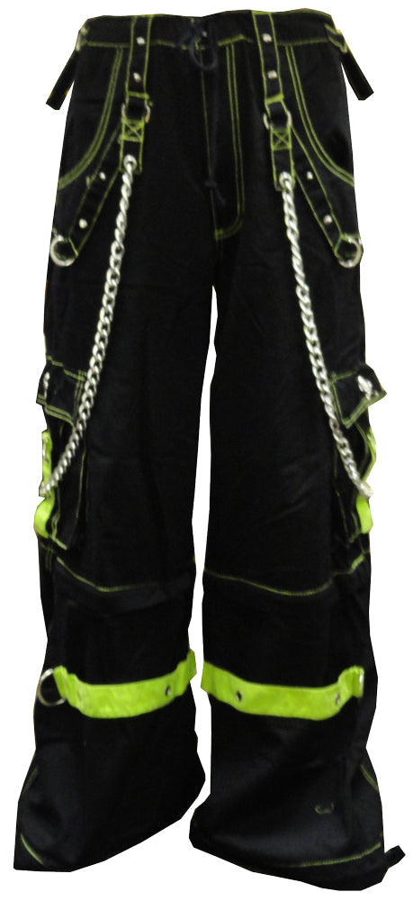 Tripp Darkstreet NYC - "Toxic Avenger" Bondage Pants (Black/Neon Green)