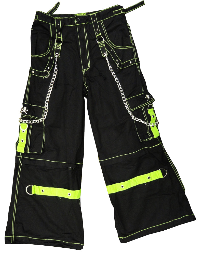 Tripp Darkstreet NYC - "Toxic Avenger" Bondage Pants (Black/Neon Green)