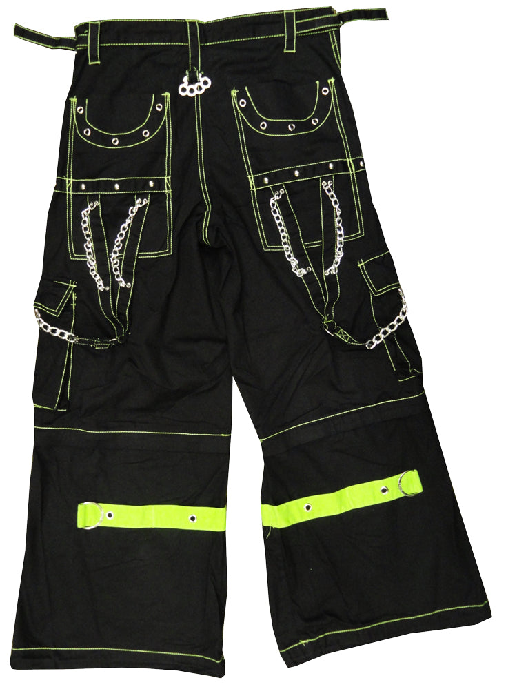 Tripp Darkstreet NYC - "Toxic Avenger" Bondage Pants (Black/Neon Green)