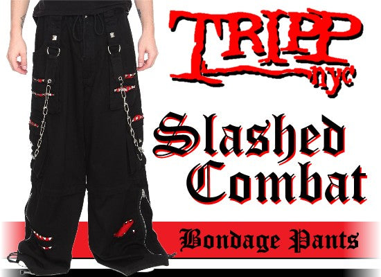 Tripp Darkstreet NYC - "Slashed Combat" Bondage Pants