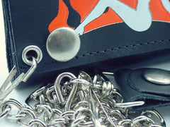 Trucker Babe Genuine Leather Chain Wallet