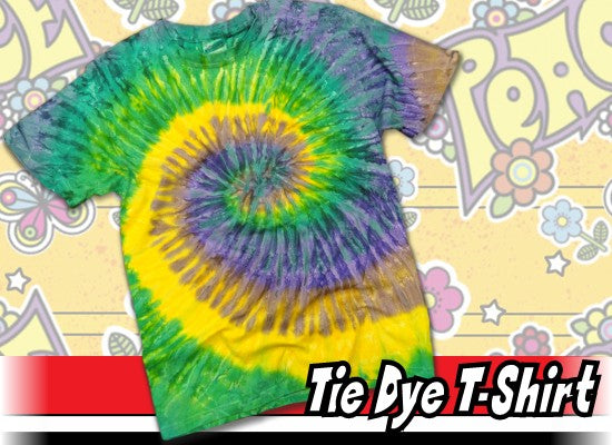 The "Mardi Gras" Tie Dye Mens T-Shirt