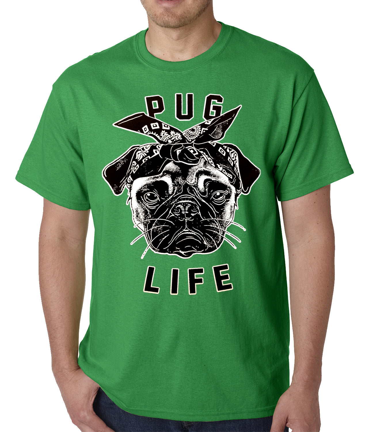 Tupug Pug Life Mens T-shirt